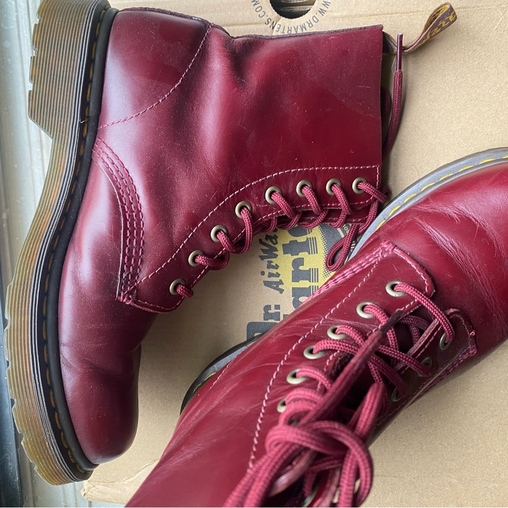 Burgundy Docs Only Worn A Few Times! - image 3